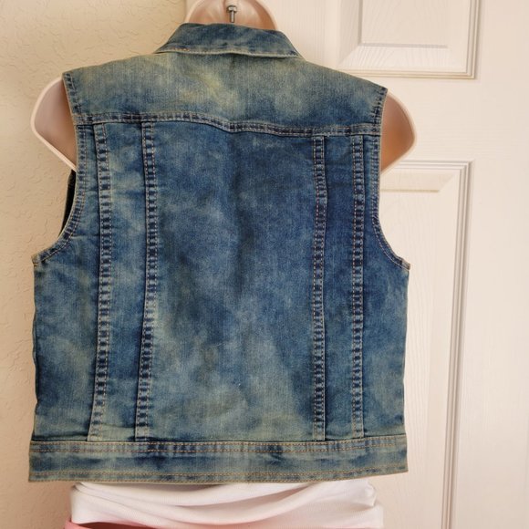 Project Eighteen Denim Vest  Size 3/4 juniors - Picture 3 of 3